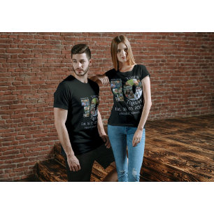 Custom 10. Hochzeitstag 11 Foto Collage T-Shirt