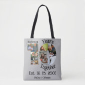 Custom 10. Hochzeitstag 11 Foto Collage Tasche (Vorderseite)