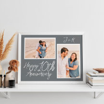 Custom 10. Wedding Anniversary Foto Collage