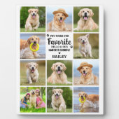 Custom 11 Foto Collage Beileid Pet Memorial Fotoplatte (Vorderseite)