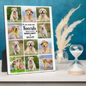 Custom 11 Foto Collage Beileid Pet Memorial Fotoplatte (Seite)