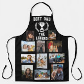 Custom 11 Photo Collage Black Schürze (Vorderseite)