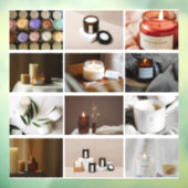 Custom 12 Business Foto Collage Kosmetik Kerze Fensteraufkleber (Blatt 3)