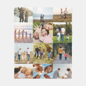 Custom 12 Foto Collage Fleecedecke (Vorderseite)