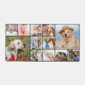 Custom 12 Foto Collage Modern Simple Schreibtischunterlage (Vorderseite)