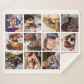 Custom 12 Foto Collage Sherpadecke (Vorderseite (Horizontal))