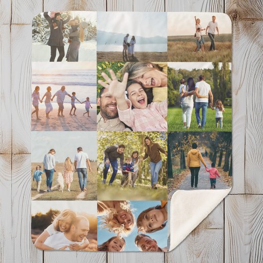 Custom 12 Foto Collage Sherpadecke