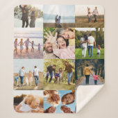 Custom 12 Foto Collage Sherpadecke (Vorderseite)