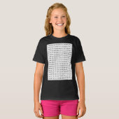 Custom 12 Word Family Word Search Kids T-Shirt (Vorne ganz)