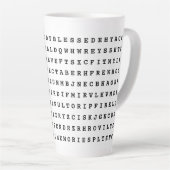 Custom 12 Word Family Word Search Küche Milchtasse (Rechte Ecke)