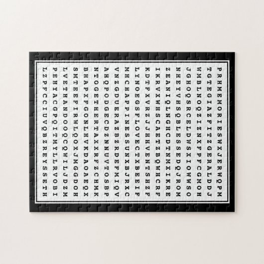Custom 12 Word Family Word Search Puzzle (Horizontal)