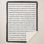 Custom 12 Word Family Word Search Sherpadecke (Vorderseite)