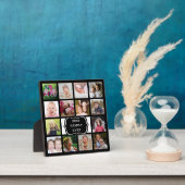 Custom 14 Foto Collage Beste Familie je schwarz Fotoplatte (InSitu)
