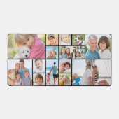Custom 14 Foto Collage Modern Simple Schreibtischunterlage (Vorderseite)