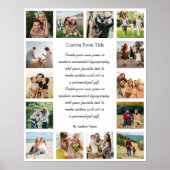 Custom 14 Photo Collage Poem Poster (Vorne)