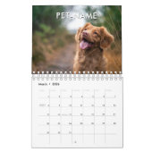 Custom 14 Photo Pet Dog 14 Name Picture Template Kalender (Mär 2026)