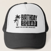 Custom 15. 20. 30. 4. 50. 60 Birthday Squad Truckerkappe (Vorderseite)