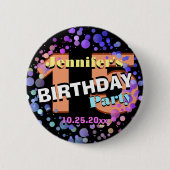 Custom 15 Birthday Party Button (Vorderseite)