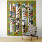 Custom 16-Foto Collage Diamond Jumbo Wall Hängend Wandteppich (Beispiel)
