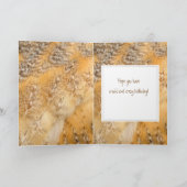 Custom 16. Geburtstag, Owl Wild & Crazy Karte (Innenseite)