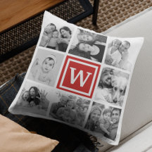 Custom 16 Keepake Family Foto Collage Monogram