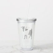 Custom 16oz, Clear Acrylic Tumbler Acryltrinkbecher (Rückseite)