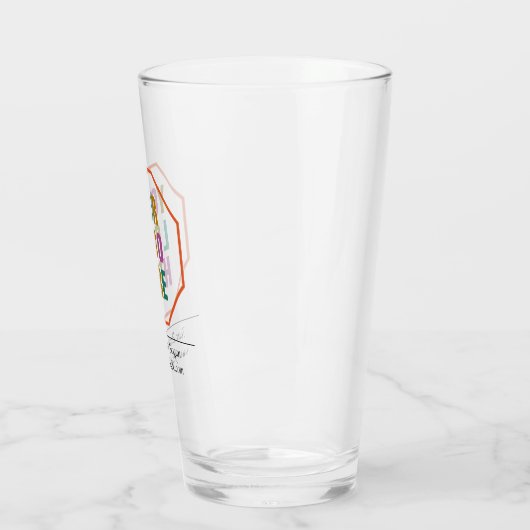 Custom 16oz Pint Glas mit Ihrem Logo (Links)