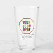 Custom 16oz Pint Glas mit Ihrem Logo (Vorderseite)