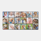 Custom 18 Foto Collage Modern Simple Schreibtischunterlage (Vorderseite)