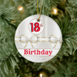 CUSTOM 18. Geburtstag Keramik Ornament<br><div class="desc">CUSTOM 18. Geburtstag Keramik Ornament</div>