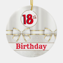 CUSTOM 18. Geburtstag Keramik Ornament