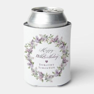 Custom 18. Geburtstag Lila Lilac Spring Blume Dosenkühler