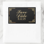 Custom 1920s Save the Date Large Sticker (Tasche)