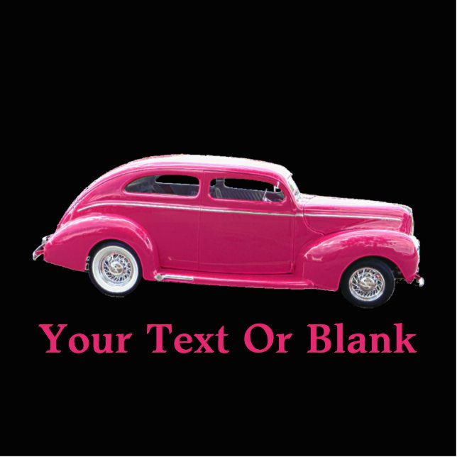 Custom 1940 Famous American Make Sedan Fotoskulptur Magnet (Vorne)