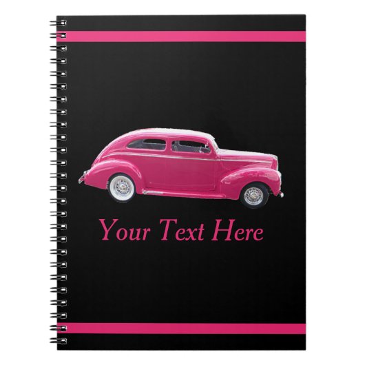 Custom 1940 Famous American Make Sedan Notizblock (Vorderseite)