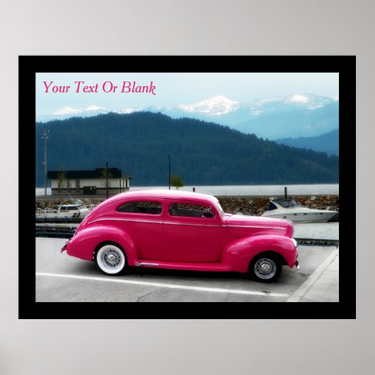 Custom 1940 Famous American Make Sedan Poster (Vorne)