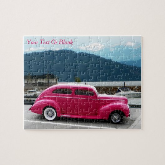Custom 1940 Famous American Make Sedan Puzzle (Horizontal)