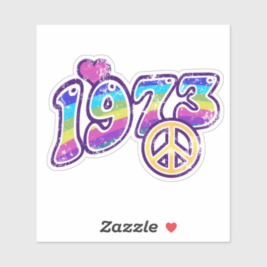 Custom 1973 Pro Roe Sticker- Beauty Hippy Design Aufkleber (Blatt)