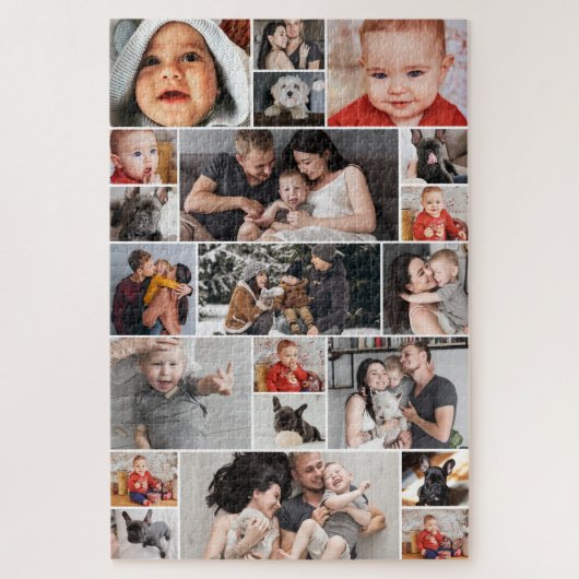 Custom 1.014 Stück 21-Foto Collage Schwierigkeit Puzzle (Vertikal)
