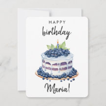 Custom 1 Birthday Cake Card, Personalisierte Gebur