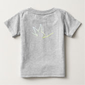 Custom 1. EASTER Happy Bunny Kleinkind Baby Outfit Baby T-shirt (Rückseite)