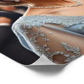 Custom 1 Foto 40. Hochzeitstag Begrüßung Poster (Ecke)