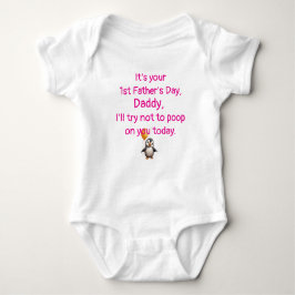 Custom 1. Vatertag, lustiges Geschenk vom Baby, Baby Strampler