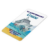 Custom 1st Anniversary Cruise Cabin Door Magnet (Linke Seite)