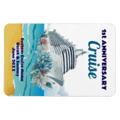 Custom 1st Anniversary Cruise Cabin Door Magnet (Horizontal)