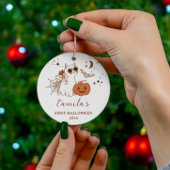 Custom 1st Halloween Gift, Personalisiertes Hallow Keramik Ornament