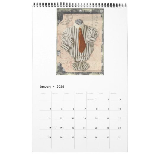 Custom 2013 Viktorianisch Gentleman's Calendar Kalender (Jan 2026)