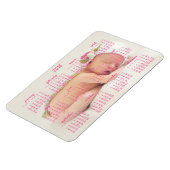 Custom 2016 Magnetic Calendar Baby Foto 4x6 Magnet (Linke Seite)