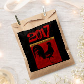 Custom 2017 Rooster Chinese New Year Fevor Bag Geschenktütchen (Ausgeschnitten)