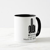 Custom 2020 Middle Finger 1 Star Review Tasse (VorderseiteRechts)